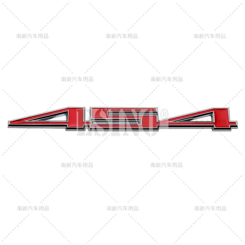 Red and black 3D metal alloy decal for Camaro and Cruze cars
