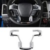 Chrome steering wheel cover trim piece for Ford trucks and SUVs