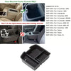 Black plastic storage tray designed for a floor mounted center console.