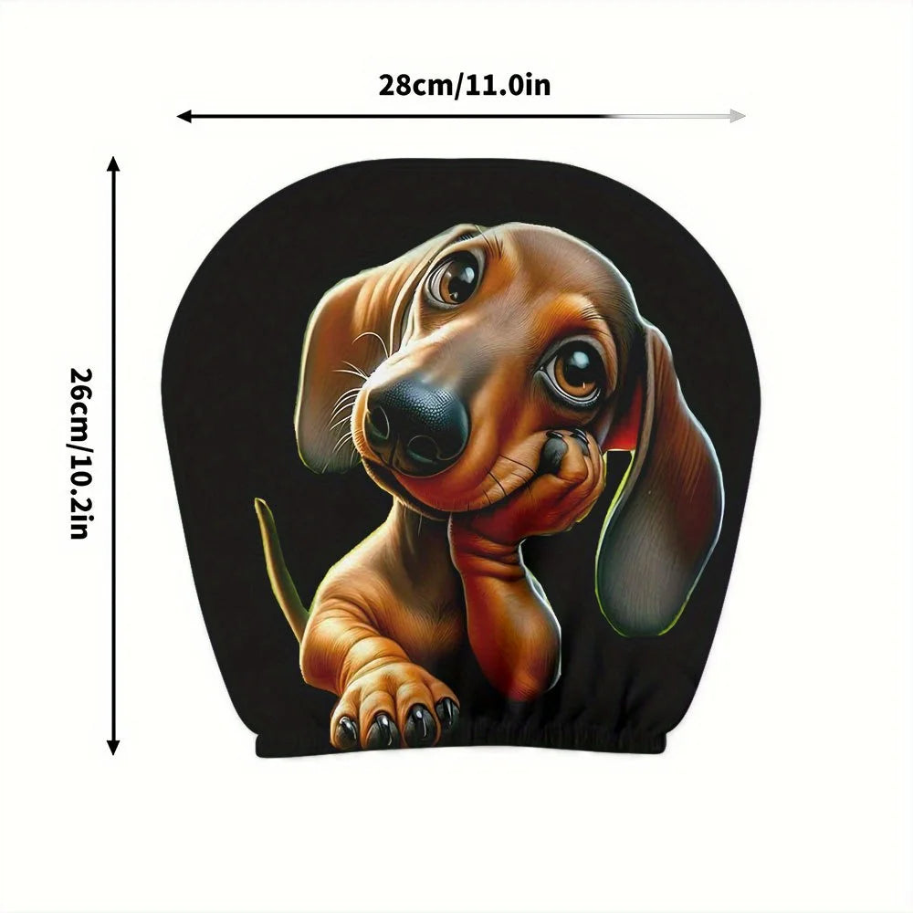 Dachshund Car Headrest Covers (Set of 2)