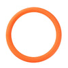 An orange ultra-thin silicone steering wheel cover ring.