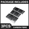 Three pieces of carbon fibre bumper lip diffuser for a universal application.