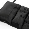 Black tactical luggage organizer bag with multiple zippered compartments