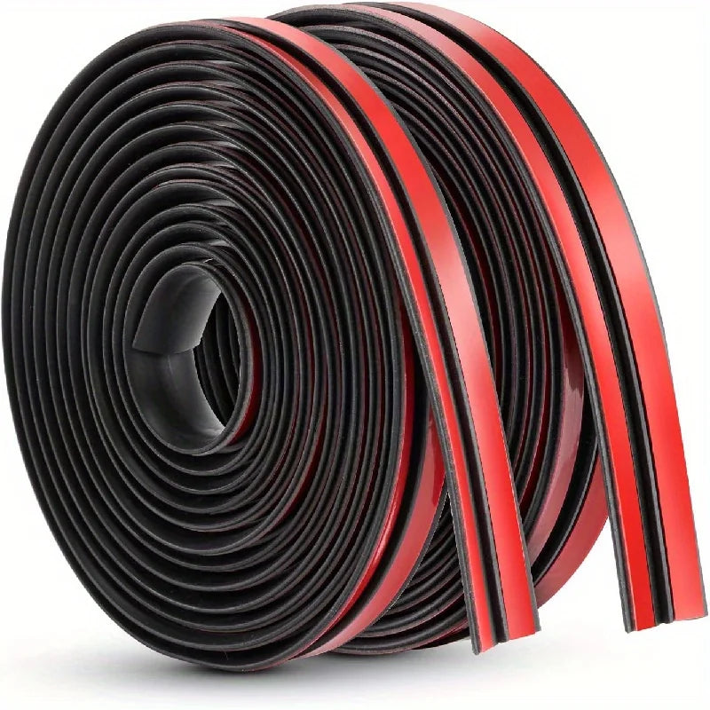 Bande de joint universel pour pare-brise de voiture noire et rouge