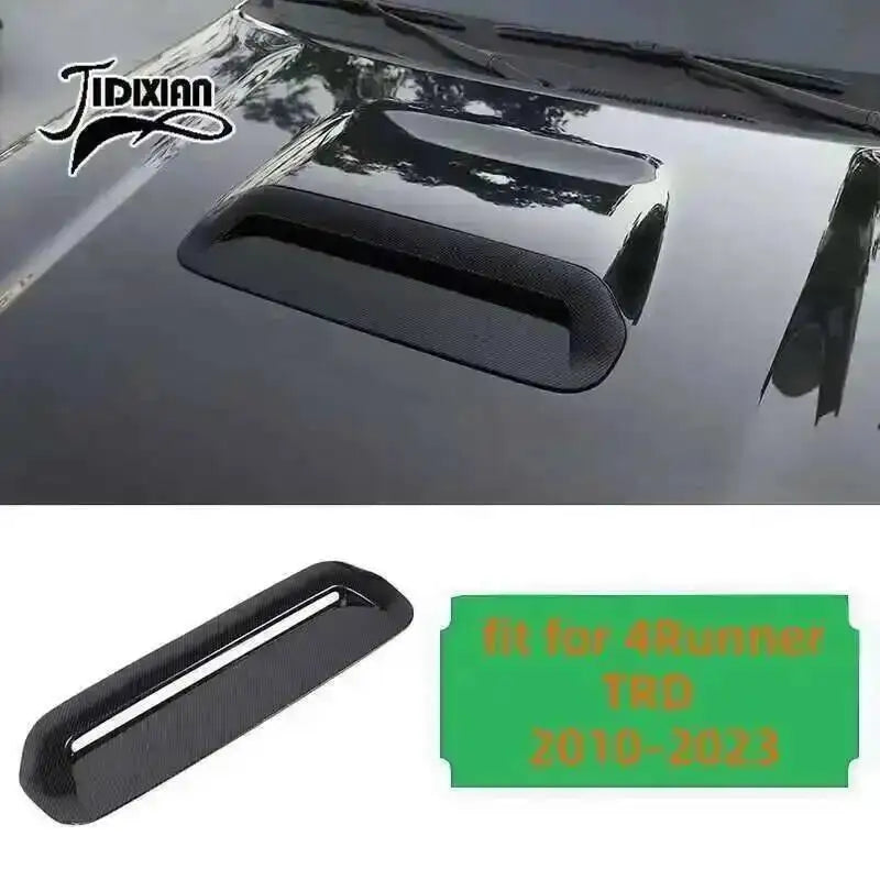 Black carbon fiber grain trim piece for Toyota 4Runner interior and exterior decoration