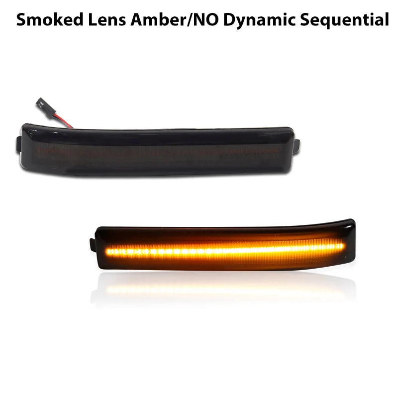 Smoked lens amber LED side mirror marker lights for Ford F-150 and Raptor