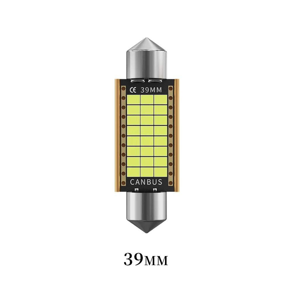 Ampoule feston LED argentée Canbus de 39mm.