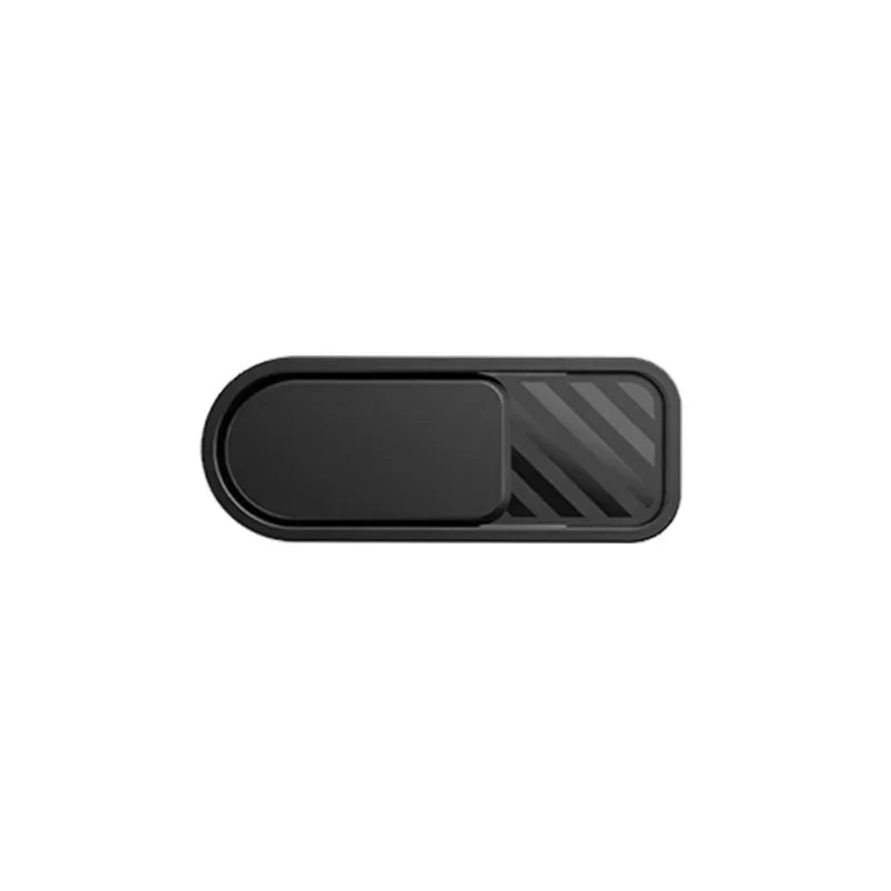 Black sliding privacy camera cover for phones, tablets, and laptops