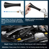 Instructions show how to use a high-pressure air cleaning gun for car detailing.