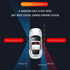 Diagram illustrating the expanded driving vision of a vehicle with blind spot mirrors added.