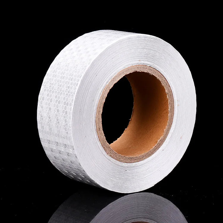 Cinta de advertencia reflectante de PVC blanca para la seguridad del vehículo