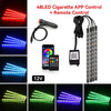 48LED Cigarette App Control with remote control and 12V power supply for car ambient lighting