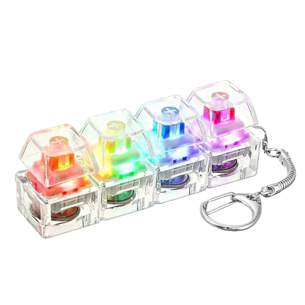LED Clickable Stress Relief Keychain