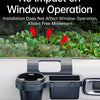 A black car door storage organizer with a cup holder and phone mount is shown in a close-up view.