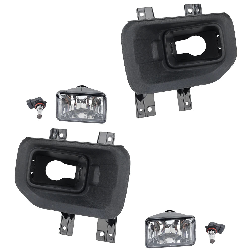 Upgrade-Kit für Front-Nebelscheinwerfer für Ford F-150, schwarz gehäuse und Leuchteinheit.