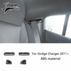 Carbon fiber interior trim pieces for a Dodge Charger featuring ABS material.