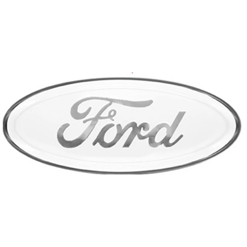 Emblème personnalisé ovale argent avec le mot Ford en relief