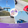 A collage showing heavy duty lifting slings and hooks used for various rigging and lifting applications.