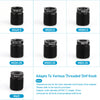 A set of black threaded adapters for various shift knobs, including M14x1.5, M12x1.5, M10x1.25, and M8x1.25.