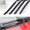 Four black natural rubber wiper blade refill inserts shown against a white background.