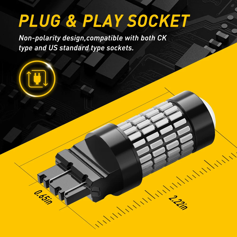 A black plug and play socket connector with a multi-pin female end shown against a yellow background.