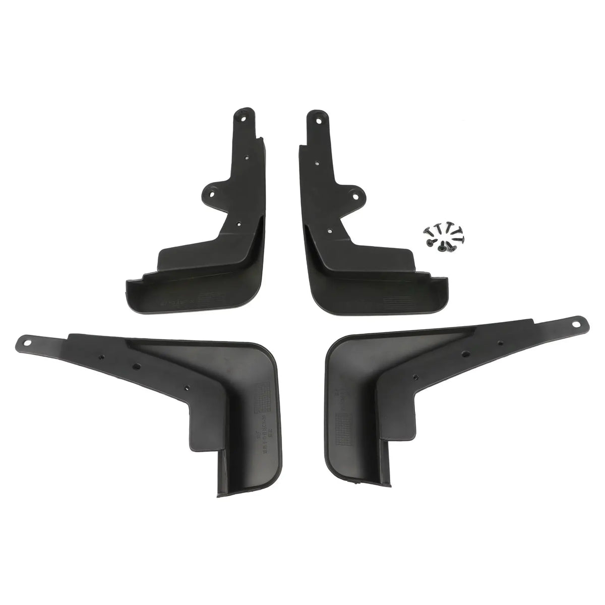 Jeu de quatre cache-boue noirs pour une Mazda CX-30.