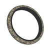 Black steering wheel covers with a camouflage pattern for car styling