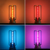 Touch-Steuerung Ambient LED Nachtlicht in Orange, Rot, Blau und Violett.