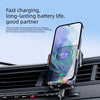 Smartphone in Auto-Lüftung mit 2-in-1-Klemmmontage für schnelles Laden.