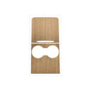 Wood grain dashboard cover for Tesla Model Y featuring a circular cutout.