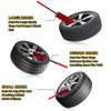 A set of three detailing brushes for wheels, including large, medium, and small brushes designed for various gaps and areas.