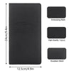 Black premium PU leather vehicle organizer with embossing mark and high-quality fabric details