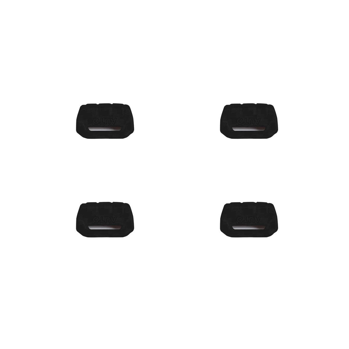 Black rubber window control button decoration cover for Jeep and Gladiator