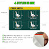 Four styles of card skins featuring different designs and finishes for cards.