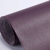 Rollo de cuero PU morado para parches de reparación de sofás y bolsos
