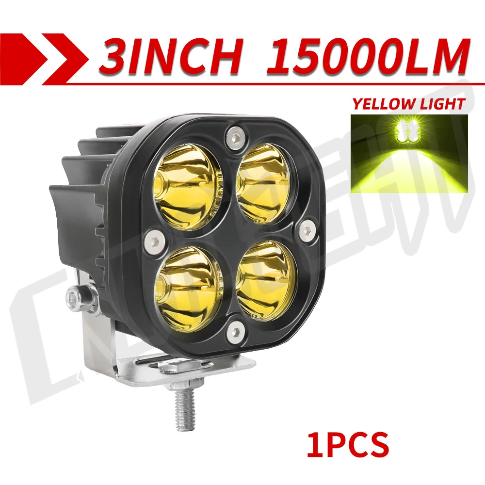 3-Inch High-Power LED Work Light for Vehicles