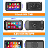Comparaison d'écrans de navigation GPS DVR pour motos de différentes tailles et résolutions.
