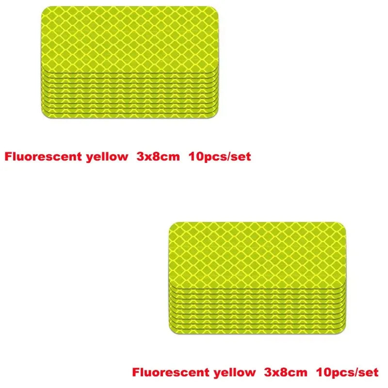 Reflective Warning Stickers for Vehicle Bumpers
