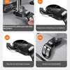 Step-by-step instructions showing how to install and use universal car seat back organizer hooks