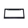 Black JDM racing style license plate frame decoration with mounting holes.