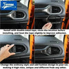 Installation guide showing how to install dashboard air vent covers in a Jeep Renegade.