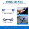 Installation note showing direct sleeve and cross nesring methods for billet aluminum quick release fasteners