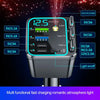 A multi-functional fast charging romantic atmosphere light featuring a digital voltmeter and multiple output ports.