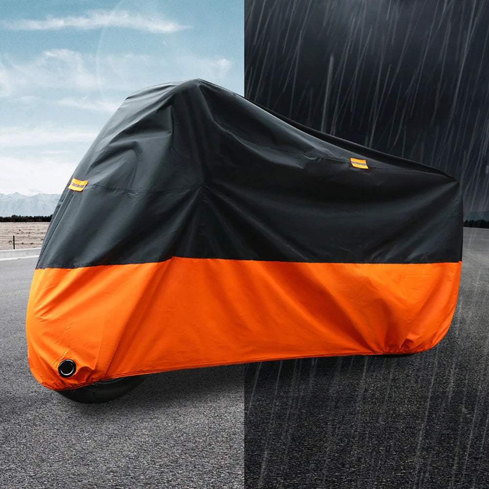 Orange und schwarz wasserdichte Schutzabdeckung für Motorrad oder Roller