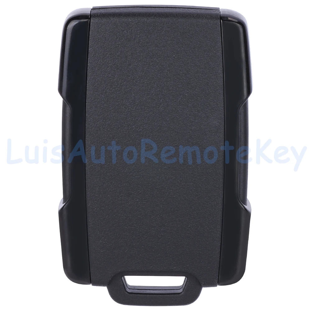 A black multi-button remote key fob for Chevy or GMC trucks.