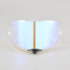 Clear anti-UV windproof visor for KYT TT REVO helmets with an orange stripe.