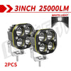 3-Inch High-Power LED Work Light for Vehicles