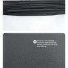 A black balaclava featuring elastic fabric and breathable mesh stitching for UV protection.
