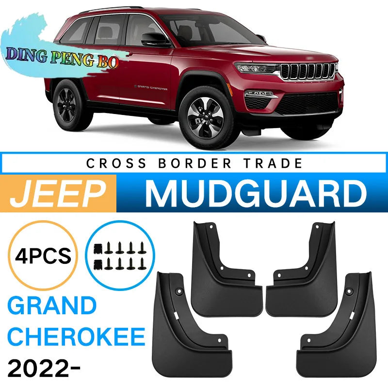 Mud guards for Jeep Grand Cherokee and Grand Cherokee L models from 2022-2025