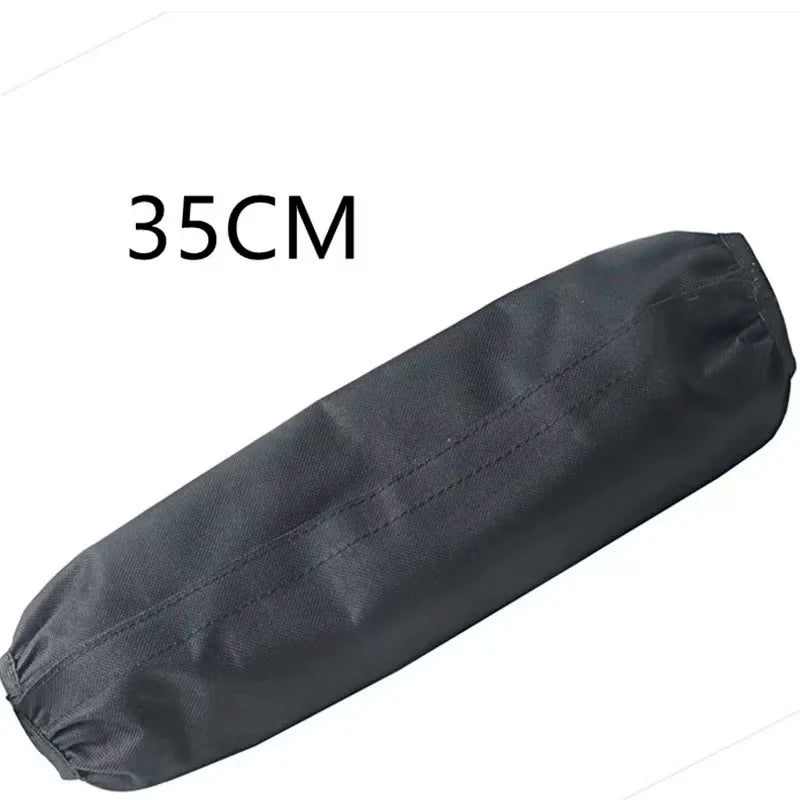 Black dust cover for a 35cm durable rear shock absorber.